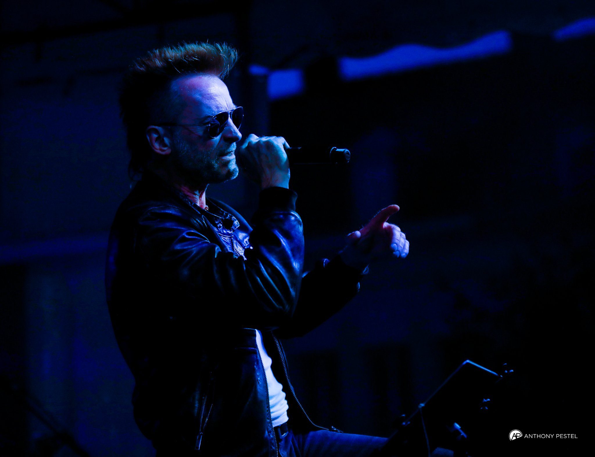 Chanteur Pop Rock avec un crête