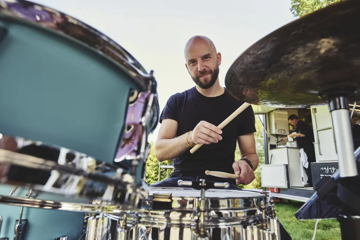 Cover7 en live pour une fête d'entreprise en plein air à Blaringhem